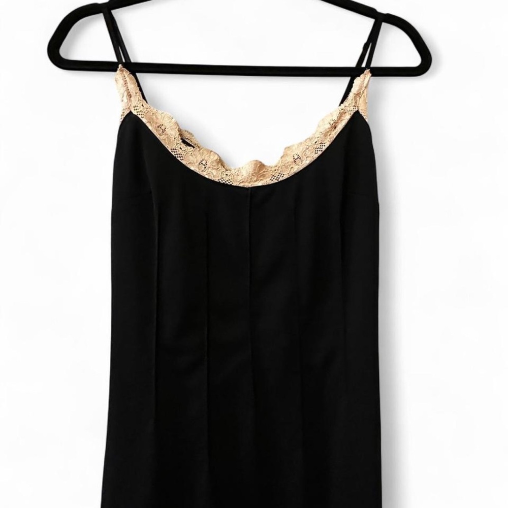 Vintage 1980s Frederick’s of Hollywood Black Slip Dress - Picture 2 of 7